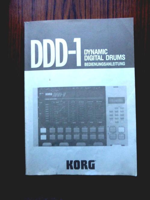 KORG DDD-1 drumcomputer - duitstalige handleiding - IZGS, Muziek en Instrumenten, Instrumenten | Toebehoren, Zo goed als nieuw