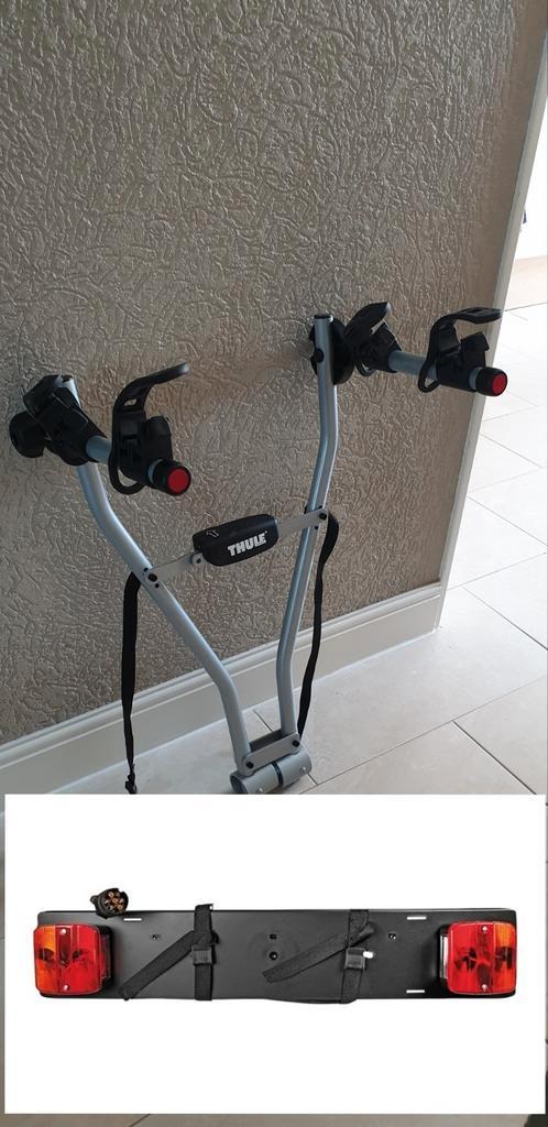 Thule Xpress Trekhaak Fietsendrager & lightboard/ lichtbalk, Auto diversen, Fietsendragers, Trekhaakdrager, 2 fietsen, Brede banden