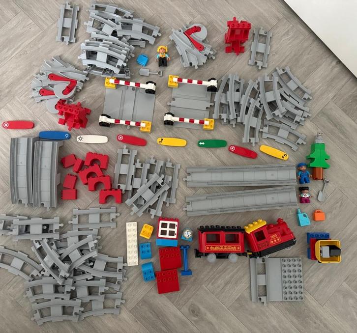 LEGO Duplo uitgebreide TREIN set in DOOS, ZGAN! CADEAUTIP!, Kinderen en Baby's, Speelgoed | Duplo en Lego, Zo goed als nieuw, Duplo