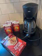 Koffiezetapparaat Braun + 3 Douwe egberts koffie, Ophalen, Gebruikt, Koffiemachine, Gemalen koffie