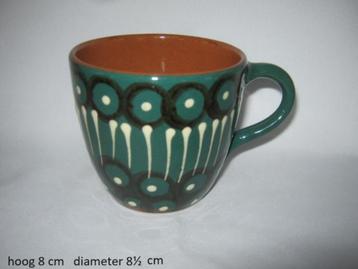 stoere mok, beker, vintage, handgemaakt Bulgaars keramiek beschikbaar voor biedingen