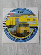 sticker NS waar zouden we zijn zonder de trein ?, Verzamelen, Ophalen of Verzenden, Zo goed als nieuw, Bedrijf of Vereniging