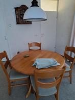 eethoek licht eiken, Ophalen, Gebruikt, 4 tot 6 stoelen