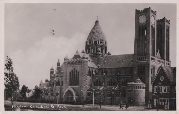 haarlem  kathedraal  st bavo, Verzamelen, Ansichtkaarten | Nederland, Noord-Holland, Voor 1920, Ophalen of Verzenden