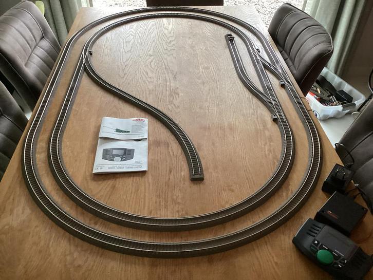 Trix komplete treinbaan met mobilestation, Hobby en Vrije tijd, Modeltreinen | H0, Gebruikt, Rails, Gelijkstroom, Trix, Ophalen of Verzenden