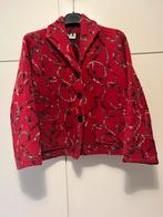 Kort rood wollen jasje/blazer L/XL, Ophalen of Verzenden, Zo goed als nieuw, Maat 46/48 (XL) of groter, Rood