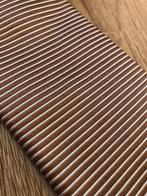 Gianfranco ferre bruin wit gestreepte zijde das stropdas, Bruin, Ophalen of Verzenden, Zo goed als nieuw, X