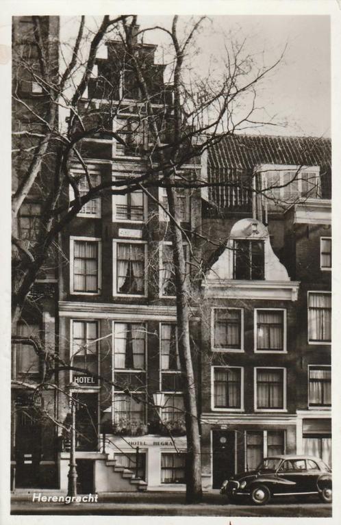 Amsterdam,  Hotel HEGRA te Herengracht 269., Verzamelen, Ansichtkaarten | Nederland, Gelopen, Noord-Holland, 1940 tot 1960, Verzenden