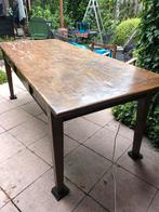 Frans eiken tafel met lades 2.10, Huis en Inrichting, Tafels | Eettafels, Gebruikt, Eikenhout, 200 cm of meer, Vijf personen of meer
