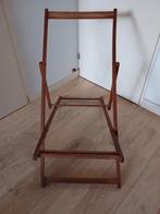 Retro houten strandstoel, Gebruikt, Ophalen