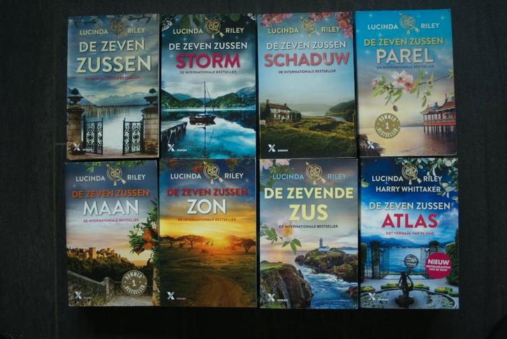 DE ZEVEN ZUSSEN.. (Deel 1- 2- 3- 4- 5).. Lucinda Riley, Boeken, Romans, Zo goed als nieuw, Ophalen of Verzenden