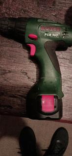 Bosch PSR 960 - Accu defect, lader OK, Doe-het-zelf en Verbouw, Gereedschap | Boormachines, Ophalen of Verzenden, Gebruikt, Minder dan 400 watt