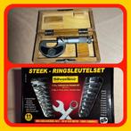 180. Micro Meter 0 / 25 mm Steek ringsleutel  set 6 / 19, Doe-het-zelf en Verbouw, Gereedschap | Handgereedschap, Ophalen of Verzenden