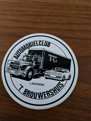 975 Automobielclub 't Brouwershuis Leende Sticker beschikbaar voor biedingen