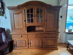 Gratis eikenhouten kast met verlichting., Antiek en Kunst, Ophalen