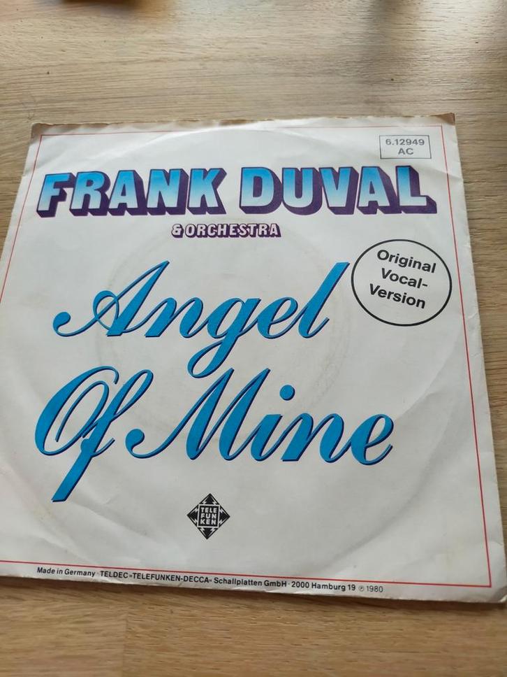 Frank Duval , Angel of mine, Cd's en Dvd's, Vinyl Singles, Zo goed als nieuw, Pop, Ophalen of Verzenden
