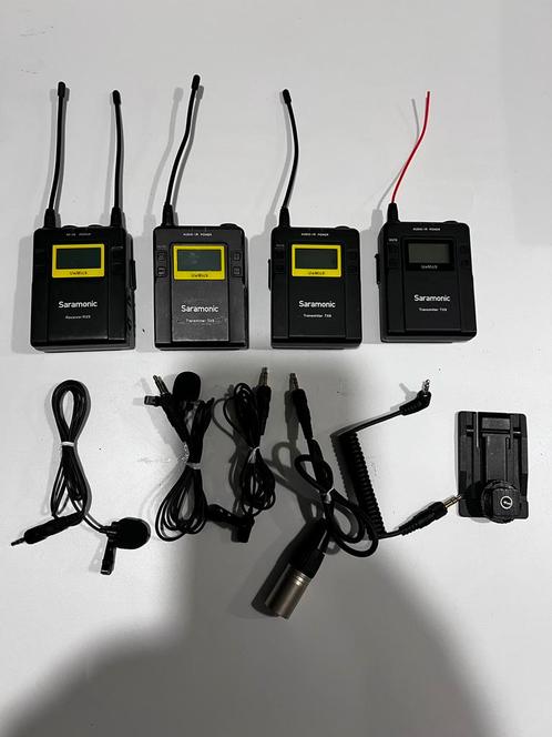 Saramonic Uwmic9 draadloze microfoon lavelier 3x Tx 1x Rx, Muziek en Instrumenten, Microfoons, Gebruikt, Overige typen, Ophalen of Verzenden