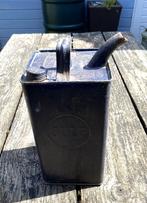 Oud Olieblik Gulf 1949 - vintage oldtimer petroleum brocante, Ophalen of Verzenden, Gebruikt, Overige, Overige merken