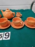 Mini servies zalm rose, Ophalen of Verzenden