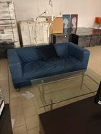 Blauwe Tweepersoonsbank - Comfortabel en Stijlvol, Ophalen, Gebruikt, 150 tot 200 cm, Tweepersoons