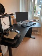 Ikea zwart elektrisch sta op bureau, Huis en Inrichting, Bureaus, Ophalen, Elektrisch, Zo goed als nieuw