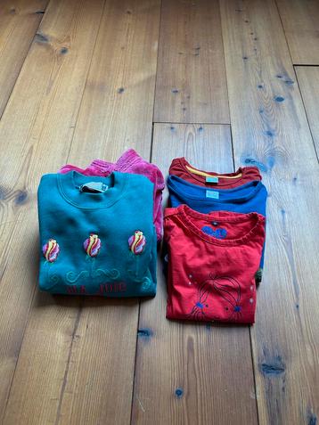 Kledingpakket meisje maat 104 longsleeves/sweater/vestje beschikbaar voor biedingen