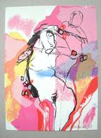 Marijke Boomsma - (1946-1992) - Ruiter en paard - zeefdruk, Ophalen of Verzenden