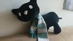 Siepie knuffel HEMA met gebreide sjaal. In zeer goede staat., Ophalen of Verzenden, Zo goed als nieuw, Poes