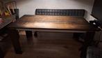 Eettafel in walnoot kleur, Ophalen, Gebruikt, 50 tot 100 cm, Vijf personen of meer