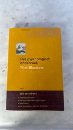 Het Psychologisch Onderzoek - Wim Bloemers, Boeken, Wim Bloemers, Overige uitgevers, Ophalen of Verzenden, Zo goed als nieuw