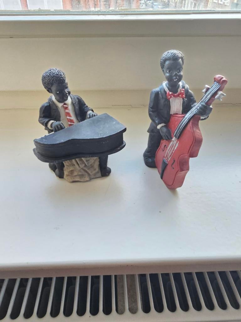 Jazz Muzikanten Beeldjes, Verzamelen, Beelden en Beeldjes, Gebruikt, Mens, Ophalen of Verzenden