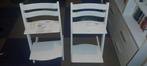 2x Stokke Tripp Trapp Meegroeistoel Wit, Kinderen en Baby's, Kinderstoelen, Ophalen, Gebruikt, Meegroeistoel