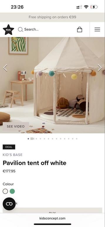 Kids Concept Paviljoen Tent - Nieuw in Verpakking! beschikbaar voor biedingen