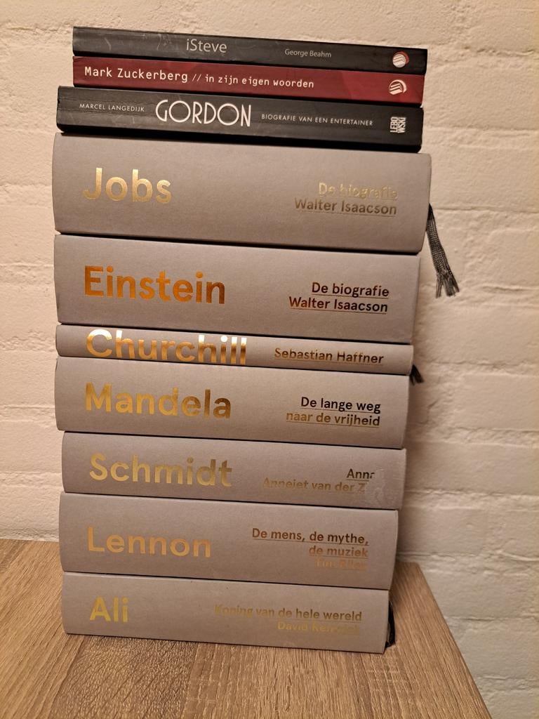 Inspirerende Biografieën: Mandela, Einstein, Jobs e.a., Boeken, Ophalen of Verzenden