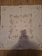 Vintage Handgeborduurde Tafelkleed 75x80, Ophalen of Verzenden