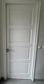 Binnendeur, massief hout, met facet, 232x88,5cm, Ophalen, 80 tot 100 cm, 215 cm of meer, Binnendeur