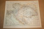 Antieke kaart - Oostenrijk-Hongarije staatkundig - 1885 !!, Boeken, Atlassen en Landkaarten, Nederland, Gelezen, Ophalen of Verzenden