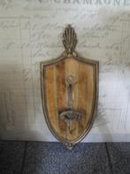 barok kapstok  metaal met velours messing haak, Antiek en Kunst, Ophalen of Verzenden