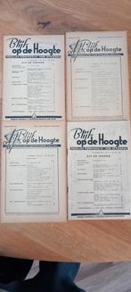 4x blijf op de hoogte 1947 Indie KNIL, Verzamelen, Ophalen of Verzenden, Landmacht, Nederland, Embleem of Badge