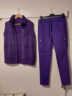 broek stretch made in italy, bodywarmer hes cecil maat L 44, Kleding | Dames, Bodywarmers, Paars, Maat 42/44 (L), Ophalen of Verzenden