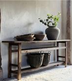 Landelijke sidetable * muurtafel * wastafel * Huisje Sfeer, 100 tot 150 cm, Nieuw, Ophalen of Verzenden, Landelijk