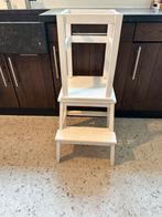 Montessori leertoren hout wit, Huis en Inrichting, Ophalen, Gebruikt, Hout