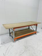 Werktafel dubbellaags breedte 268 cm (nr. 3612), Ophalen, Gebruikt, 170 cm of meer