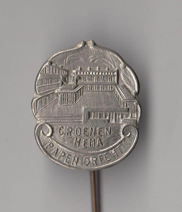 Groenen Hema Papendrecht speldje, Verzamelen, Speldjes, Pins en Buttons, Gebruikt, Speldje of Pin, Overige onderwerpen, Ophalen of Verzenden