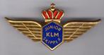 KLM Junior skipper email op koper WING ( P_074 ), Verzamelen, Nieuw, Transport, Speldje of Pin, Verzenden