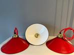 Oude geëmailleerde lampen rood prijs = per stuk, Gebruikt, 50 tot 75 cm, Art deco, Ophalen of Verzenden