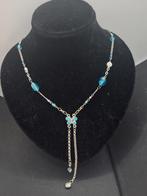 Blauwe vlinder ketting - handgemaakt, Overige materialen, 3845GH, Blauw, Starjewelleryshop@hotmail.com