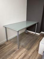 IKEA Melk Glazen Tafel met verstelbare poten, Ophalen, Gebruikt, Bureau