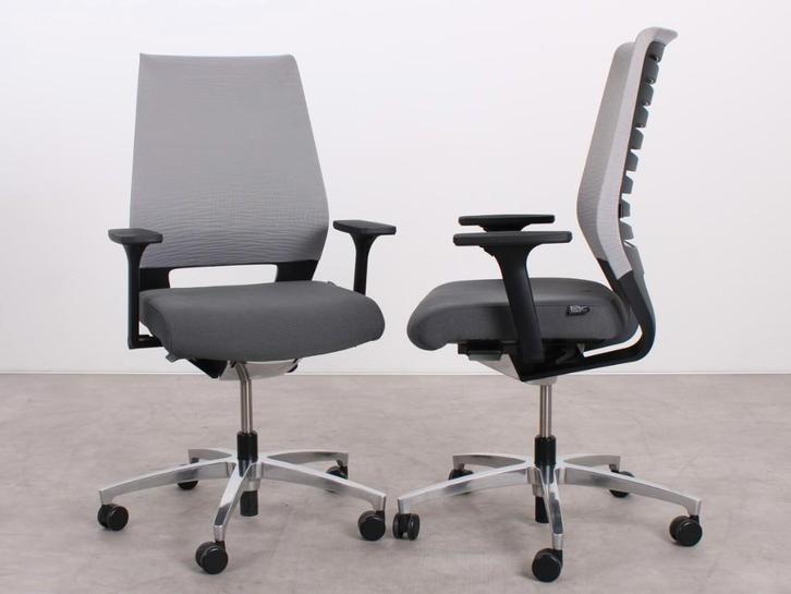 Dauphin | X-code | Bureaustoel | Grijs, Huis en Inrichting, Bureaustoelen, Zo goed als nieuw, Bureaustoel, Grijs, Ophalen of Verzenden