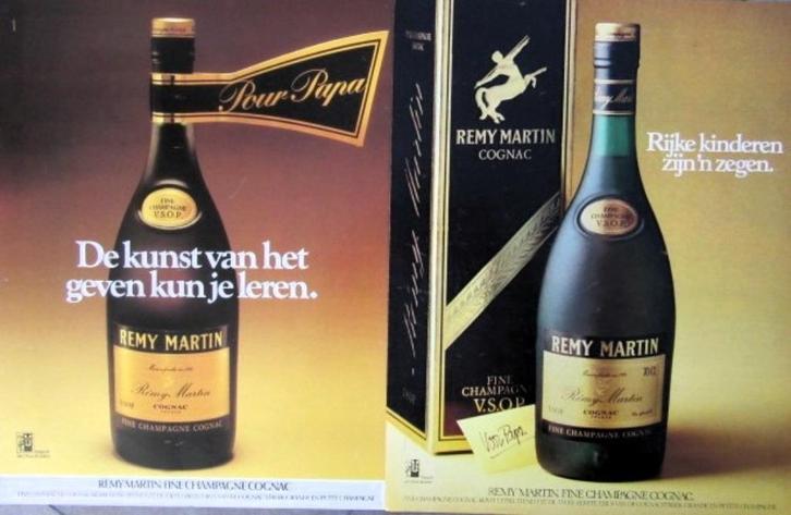 10 vintage reclames Remy Martin champagne cognac drank 1981, Verzamelen, Merken en Reclamevoorwerpen, Gebruikt, Ophalen of Verzenden